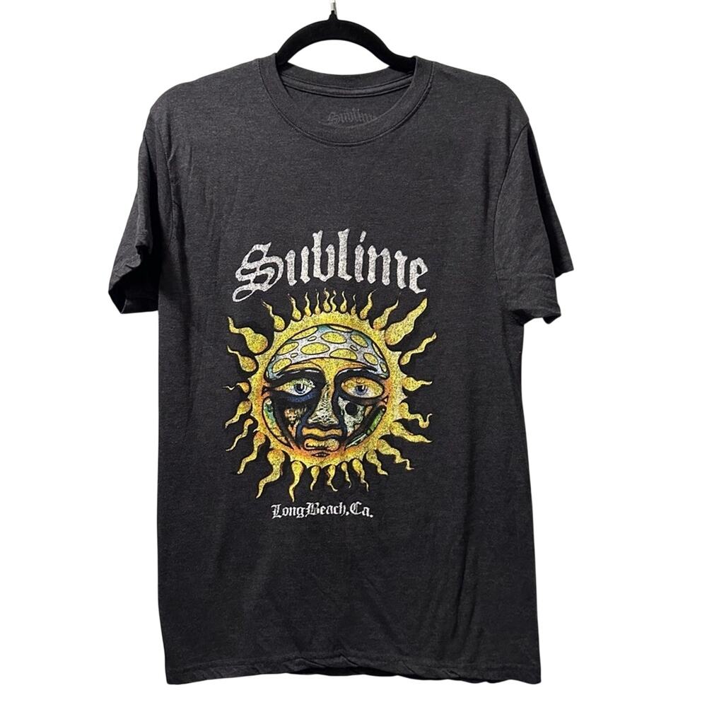 Sublime Tee shirt sun Heathered Black